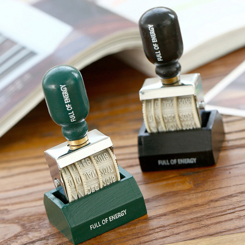 Rubber Date Stamp - 1 Stück Vintage Datum Poststempel DIY