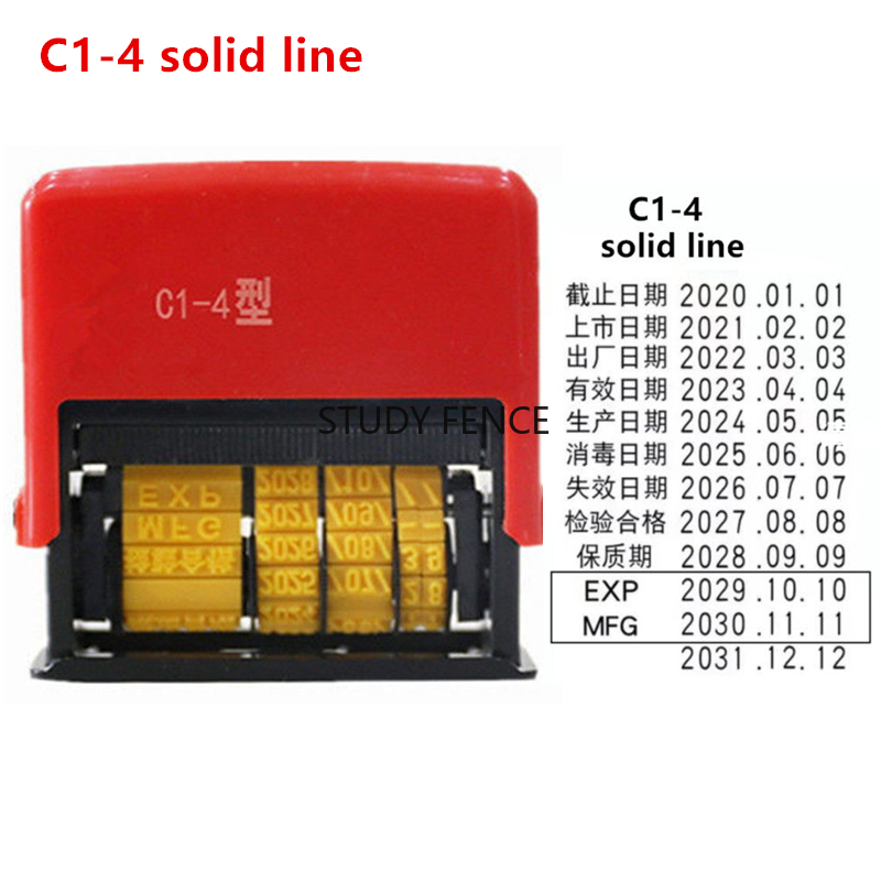 Selbstbedruckter Datumsstempel – Rubber Date Stamp Bewertung und Preis